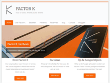 Tablet Screenshot of factor-k.com